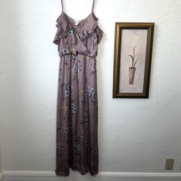 Miley + Molly Dresses & Skirts - Miley + Molly ~ Purple Floral Maxi Romper ~ Size L